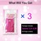 Hot Pink Backdrop Curtains - 3 Pack of 3.2x8.2ft Hot Pink Foil Fringe Curtains Streamers Backdrop for Birthday Party Valentines Backdrop Decorations